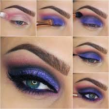 Maquillar tus ojos de morado intenso