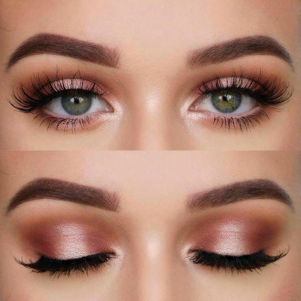 Aplica tonos rosados en tus ojos