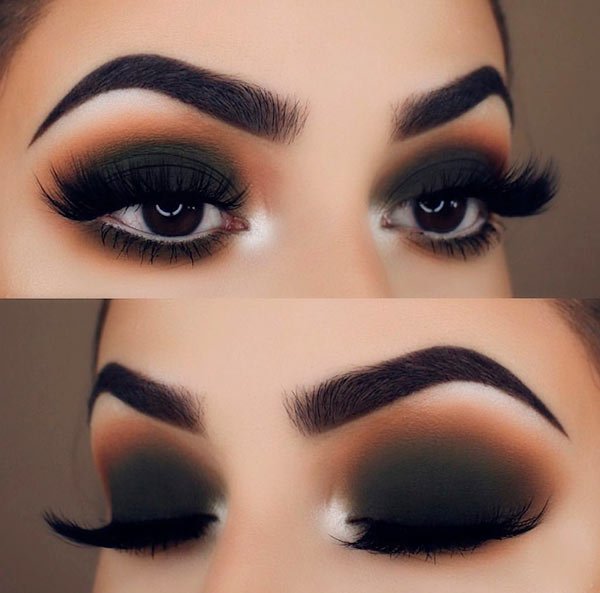 Maquillaje de Noche para ojos Café